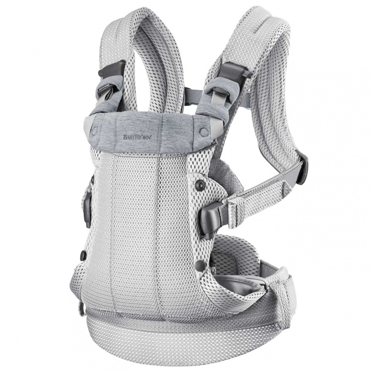 BabyBjörn Bärsele Harmony 3D Mesh Silver i gruppen Babytillbehör / Bärselar / Babybjörn bärselar hos Bonti (BABJ88004)