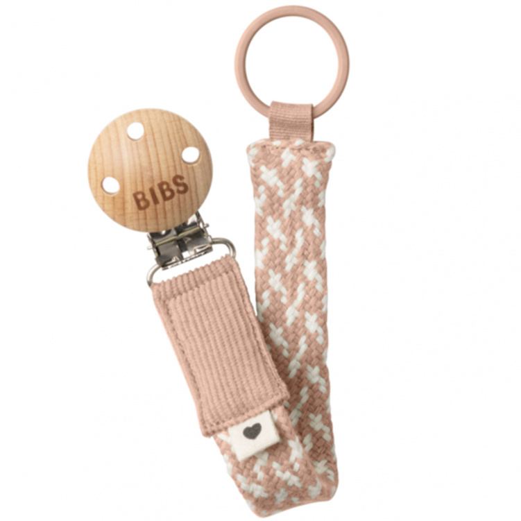 BIBS Napphållare Blush/Ivory i gruppen Babytillbehör / Nappar och tillbehör / Napphållare hos Bonti (BIBS9401107)