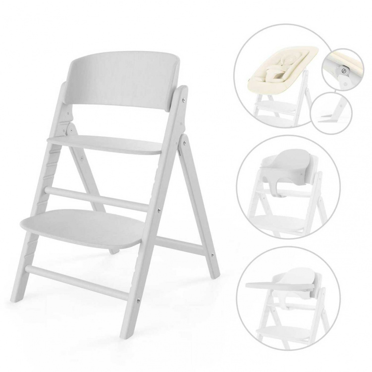 Cybex Click & Fold 4-i-1 Matstol All White i gruppen Möbler och inredning / Matstolar och tillbehör hos Bonti (CYBE524000857)