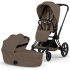 Cybex Priam 2026 Duovagn Matt Black/Coconut Brown i gruppen Barnvagnar / Varumärken / Cybex / Cybex Priam hos Bonti (CYBE526001485)