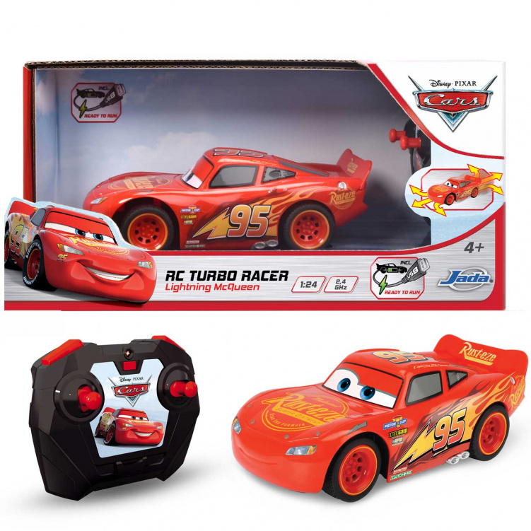 RC Disney Cars Blixten McQueen 1:24 i gruppen Leksaker / Leksaksbilar & fordon / Bilar hos Bonti (DISN203084028)