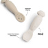 Done By Deer Pre-spoon Tiny Farm Sand 2-pack i gruppen Babytillbehör / Äta och mata / Bestick hos Bonti (DOBD1159049)