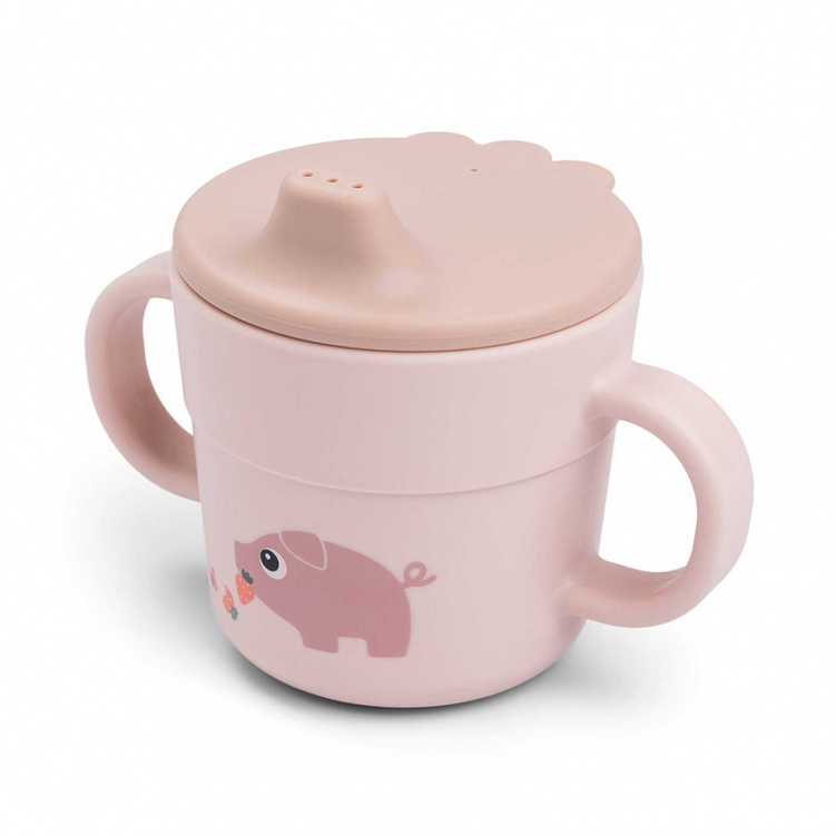 Done by Deer Foodie Pipmugg Tiny Farm Powder i gruppen Babytillbehör / Äta och mata / Muggar, flaskor och glas hos Bonti (DOBD1959661)