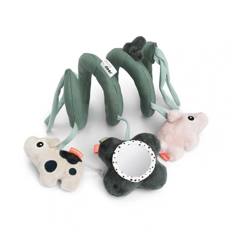 Done By Deer Aktivitetsspiral Tiny Farm Grön i gruppen Leksaker / Babyleksaker / Aktivitetsleksaker hos Bonti (DOBD4253143)