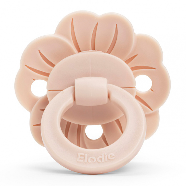Elodie Binky Bloom Napp Silikon 3+ mån Powder Pink i gruppen Babytillbehör / Nappar och tillbehör / Nappar 0-6 månader hos Bonti (ELOD30104200152NA)