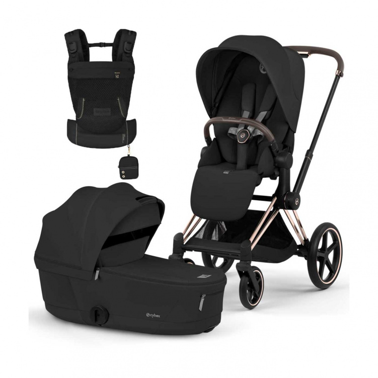 Cybex Priam 2026 Rosé Chassi + Laya Bärsele i gruppen Barnvagnar / Varumärken / Cybex / Cybex Priam hos Bonti (SET-CYBPRMPKT)