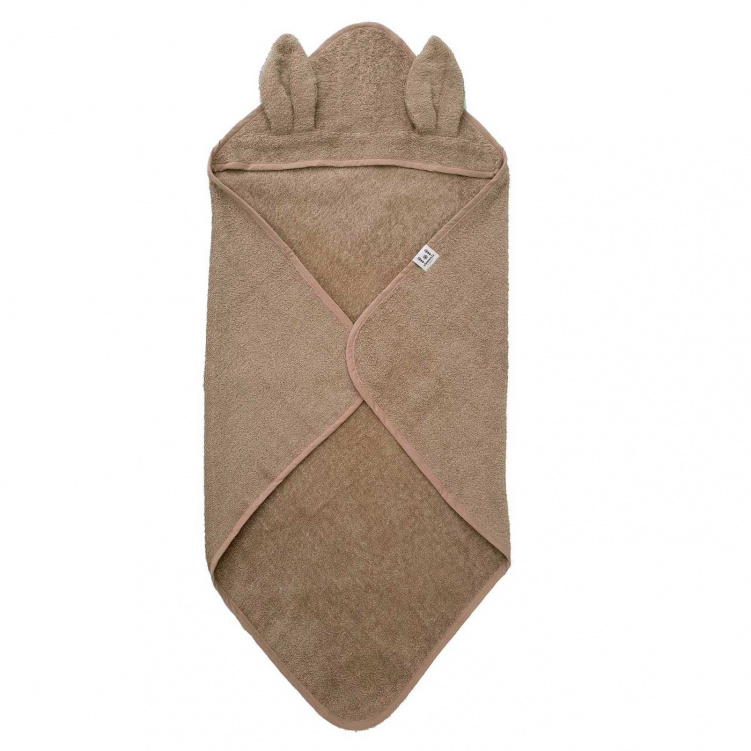 Summerville Badcape Kanin warm taupe GOTS i gruppen Resa med barn / Sol och bad / Badkläder hos Bonti (SUVI600875)